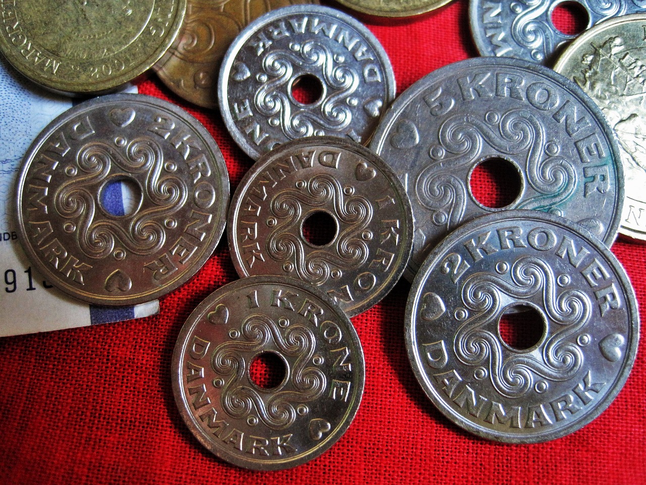 dánské mince